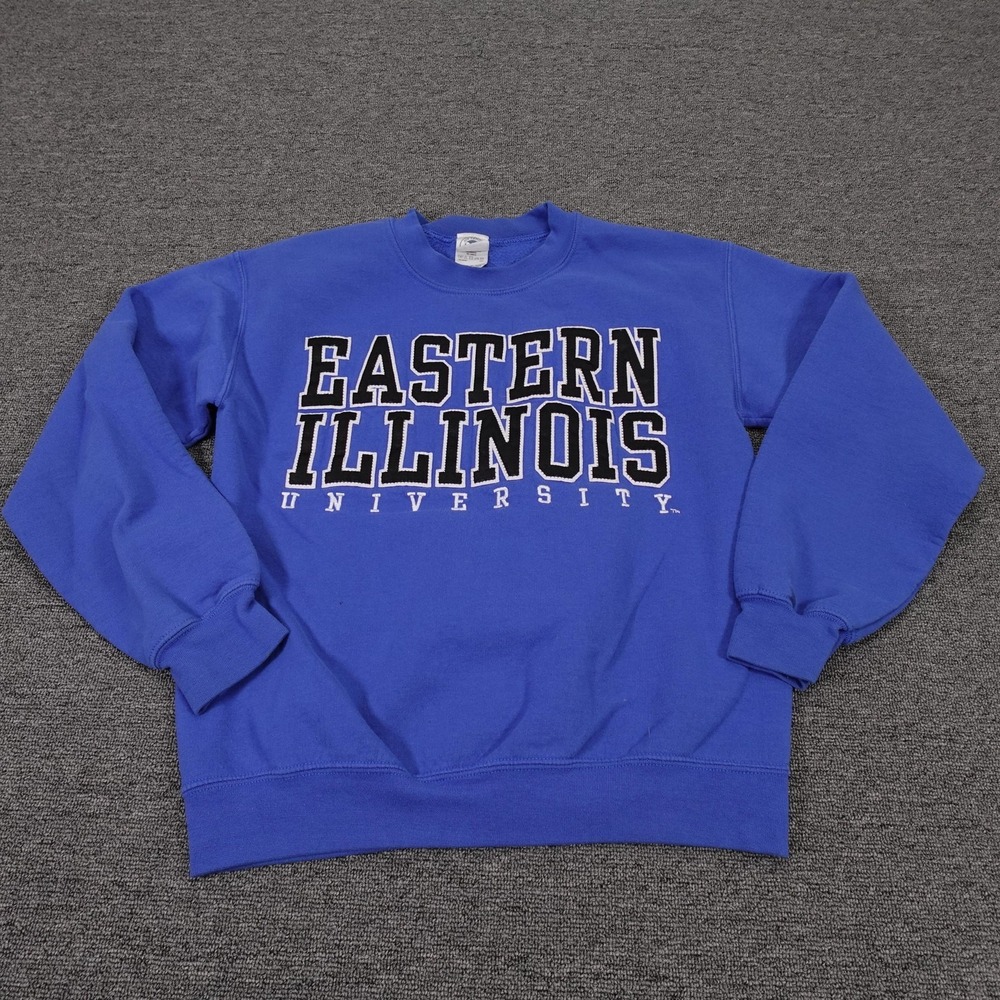 Vintage Eastern Illinois University Sweatshirt Mens Small Blue New Agenda Fleece